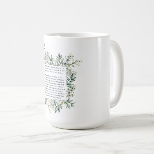 "Weihnachten Segen" Kaffeetasse (VorderseiteRechts)