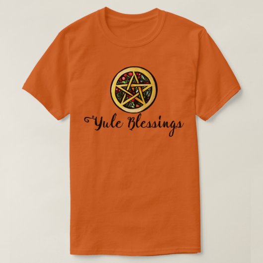 Weihnachten Segen Pentagramm mit Pentagram T-Shirt (Design vorne)
