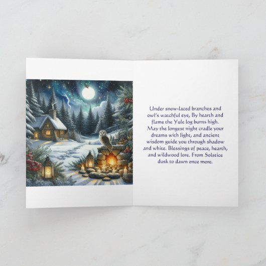 Weihnachten Segen unter dem Mondfeuer der Soldaten (Innenseite)