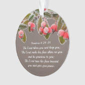 Weihnachten Segen Zahlen 6:24-26 Lord segne Sie Ornament (Vorderseite)