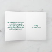 Weihnachten Segnung Wintersonnenschnee Magick Hexe Karte (Innenseite)