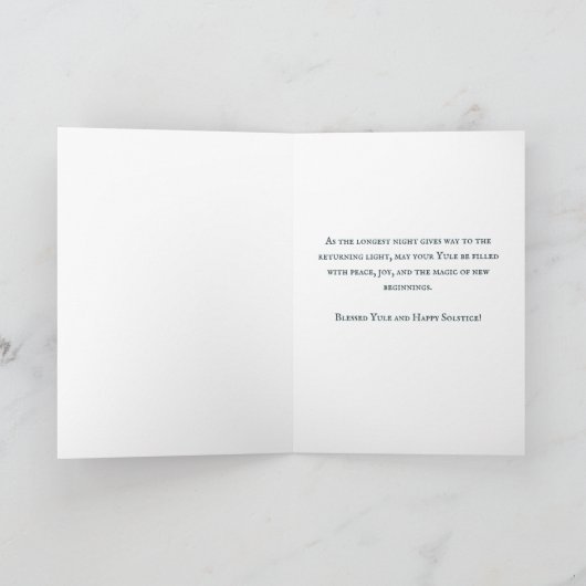 Weihnachten Segnung Wintersonntags-Weihnachtskarte (Innenseite)