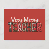 Weihnachten Sehr frohe Lehrerin Leopard Tree (Vorderseite)