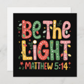 Weihnachten sei das Licht Xmas christlicher Feiert (Vorne/Hinten)