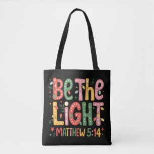 Weihnachten sei das Licht Xmas christlicher Feiert Tasche