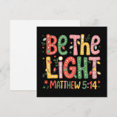 Weihnachten sei das Licht Xmas christlicher Urlaub (Vorne/Hinten)