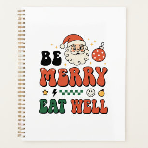 Weihnachten Sei Fröhlich Iss Gut Santa Design Planer