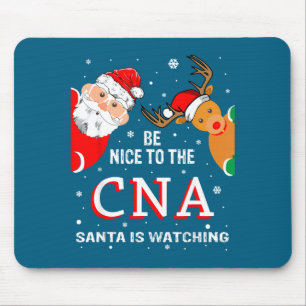 Weihnachten sei nett zum CNA Santa beobachtet Mousepad