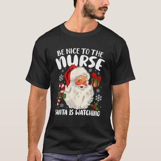 Weihnachten sei nett zum Krankenpfleger, den der W T-Shirt (Vorderseite)