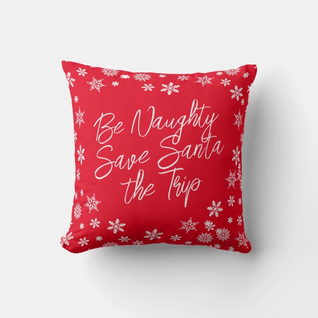 Weihnachten sei schmutzig Gerettet Weihnachten die Kissen (Vorderseite)