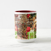 Weihnachten - seidiges Terrier - Haley Tasse (Zentrum)