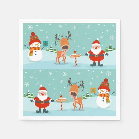 Weihnachten Serviette (Vorderseite)