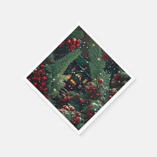 Weihnachten Serviette (Ecke)