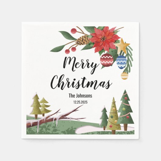 Weihnachten Serviette (Vorderseite)