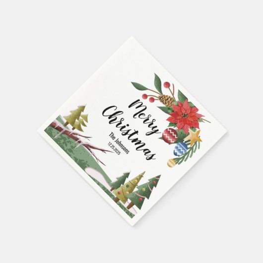 Weihnachten Serviette (Ecke)