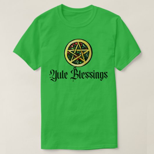 Weihnachten Sessings Pentagramm Berries T-Shirt (Design vorne)