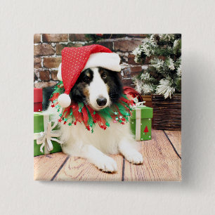 Weihnachten - Sheltie - Bandit Button