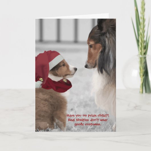 Weihnachten Shelties (Vorderseite)