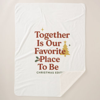 Weihnachten Sherpadecke