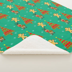 Weihnachten Sherpadecke