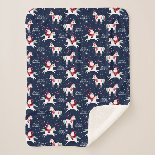 Weihnachten Sherpadecke (Vorderseite)