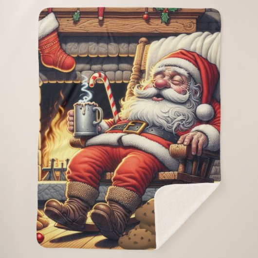 Weihnachten Sherpadecke (Vorderseite)