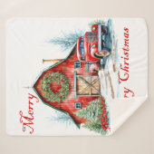 Weihnachten Sherpadecke (Vorderseite (Horizontal))