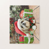 Weihnachten - Shih Tzu - Ding Puzzle (Vertikal)