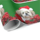 Weihnachten Shih Tzu Geschenkpapier (Rolleneckpunkt)