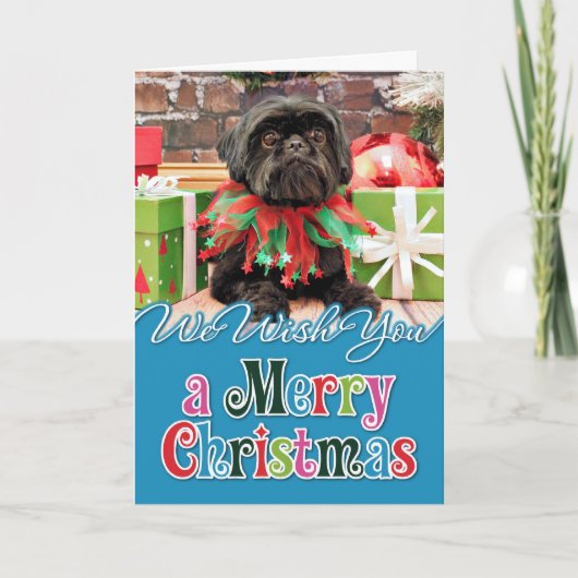 Weihnachten - Shih Tzu - Lilie (Vorderseite)