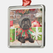 Weihnachten - Shih Tzu - Lilie Ornament Aus Metall (Links)