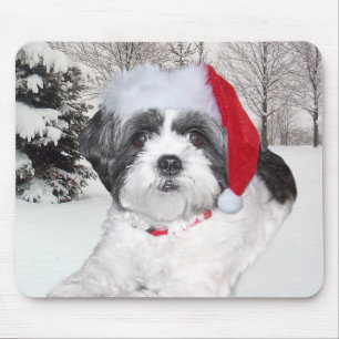 Weihnachten Shih Tzu Mousepad