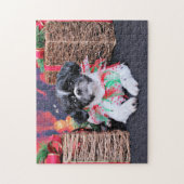Weihnachten - Shih Tzu - Sadie Puzzle (Vertikal)