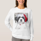 Weihnachten Shih Tzu T-Shirt (Vorderseite)