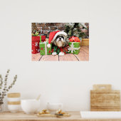 Weihnachten - Shih Tzu - Vince Poster (Küche)