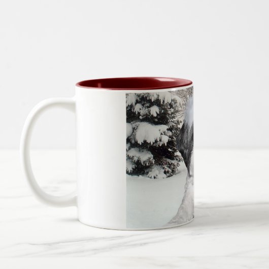 Weihnachten Shih Tzu Zweifarbige Tasse (Links)