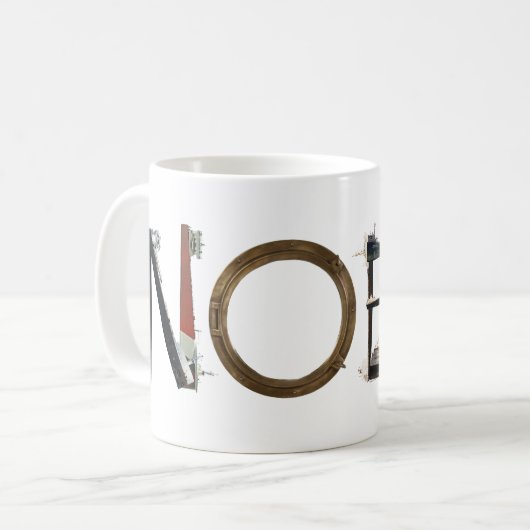 Weihnachten Ship Tasse (Vorderseite Links)