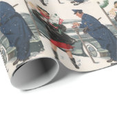 Weihnachten, Shopping präsentiert Polizisten Geschenkpapier (Rolleneckpunkt)