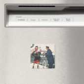 Weihnachten, Shopping präsentiert Polizisten Magnet (In Situ (Geschirrspüler))