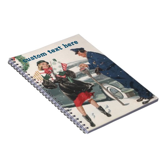 Weihnachten, Shopping präsentiert Polizisten Notizblock (Rechte Seite)