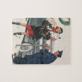 Weihnachten, Shopping präsentiert Polizisten Puzzle (Horizontal)