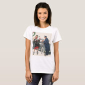 Weihnachten, Shopping präsentiert Polizisten T-Shirt (Vorne ganz)