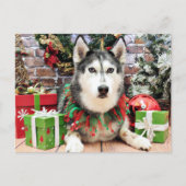 Weihnachten - Siberischer Husky - Nika (Vorderseite)