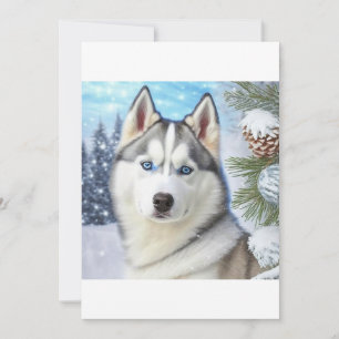 Weihnachten Sibirischer Husky / Schlittenhund T -