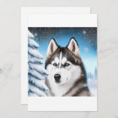 Weihnachten Sibirischer Husky / Schlittenhund T - (Vorne/Hinten)