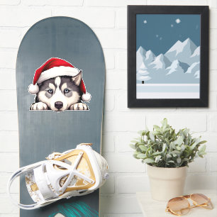 Weihnachten Sibirischer HuskyVinyl Sticker