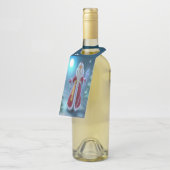 Weihnachten - Siehe Zurück ... Flaschenanhänger (Angewinkelt)