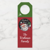 Weihnachten - Siehe Zurück ... Flaschenanhänger (Rückseite)