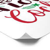 Weihnachten sieht aus wie Cocktails Poster (Ecke)