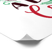 Weihnachten sieht aus wie Cocktails Poster (Ecke)